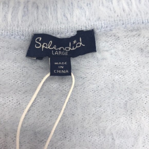 Splendid Fuzzy V-Neck Dolman Pullover Sweater - Picture 4 of 7